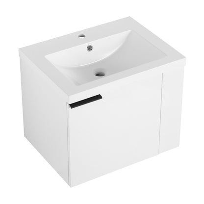 Modern Bathroom Vanity Sink Combo For Small Spaces - White