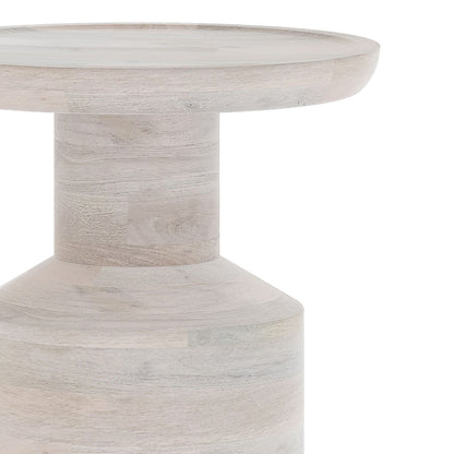 Haynes - Wooden Accent Table - White Wash