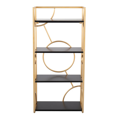 Constellation - Contemporary Bookcase - Gold / Black
