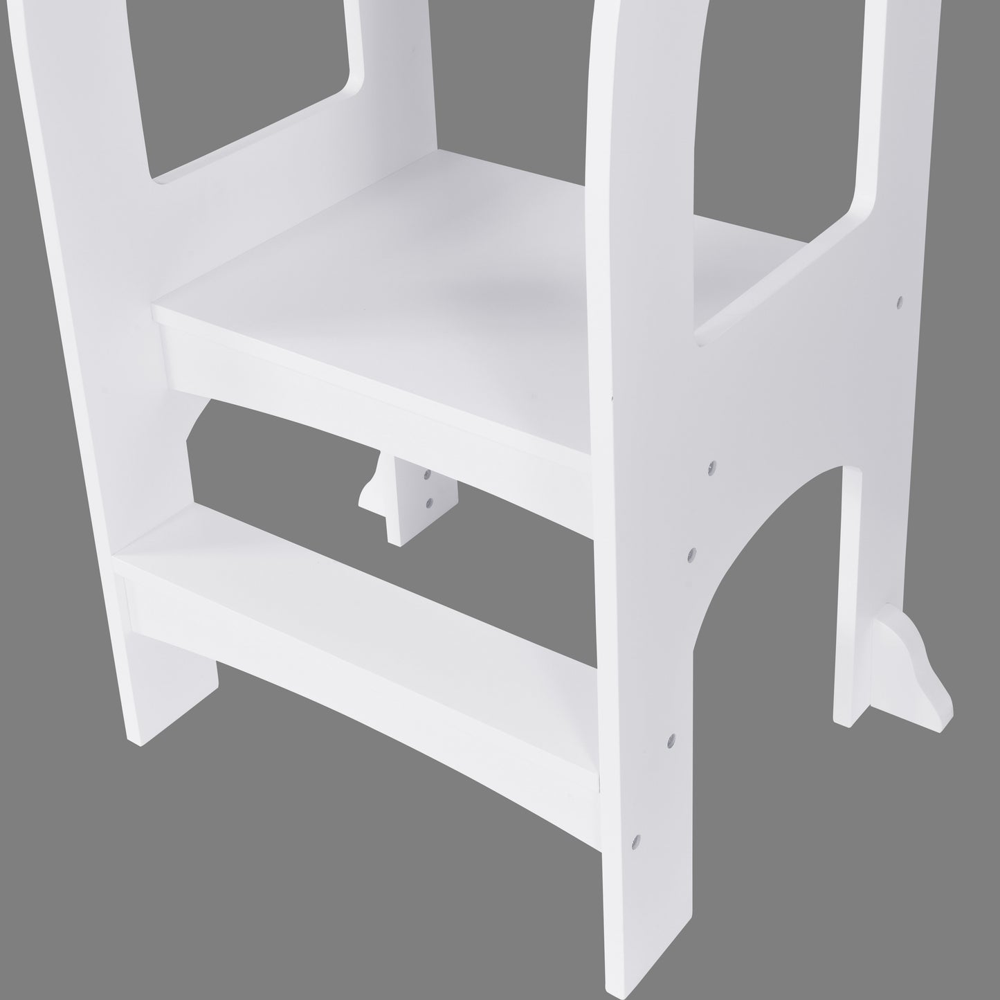 Child Standing Tower, Step Stool For Kids, Toddler Step Stool For Kitchen Counter - White