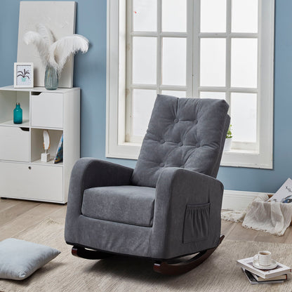 Single Sofa Reclining Japanese Chair Lazy Sofa Tatami Balcony Adjustable Chair - Antique Gray
