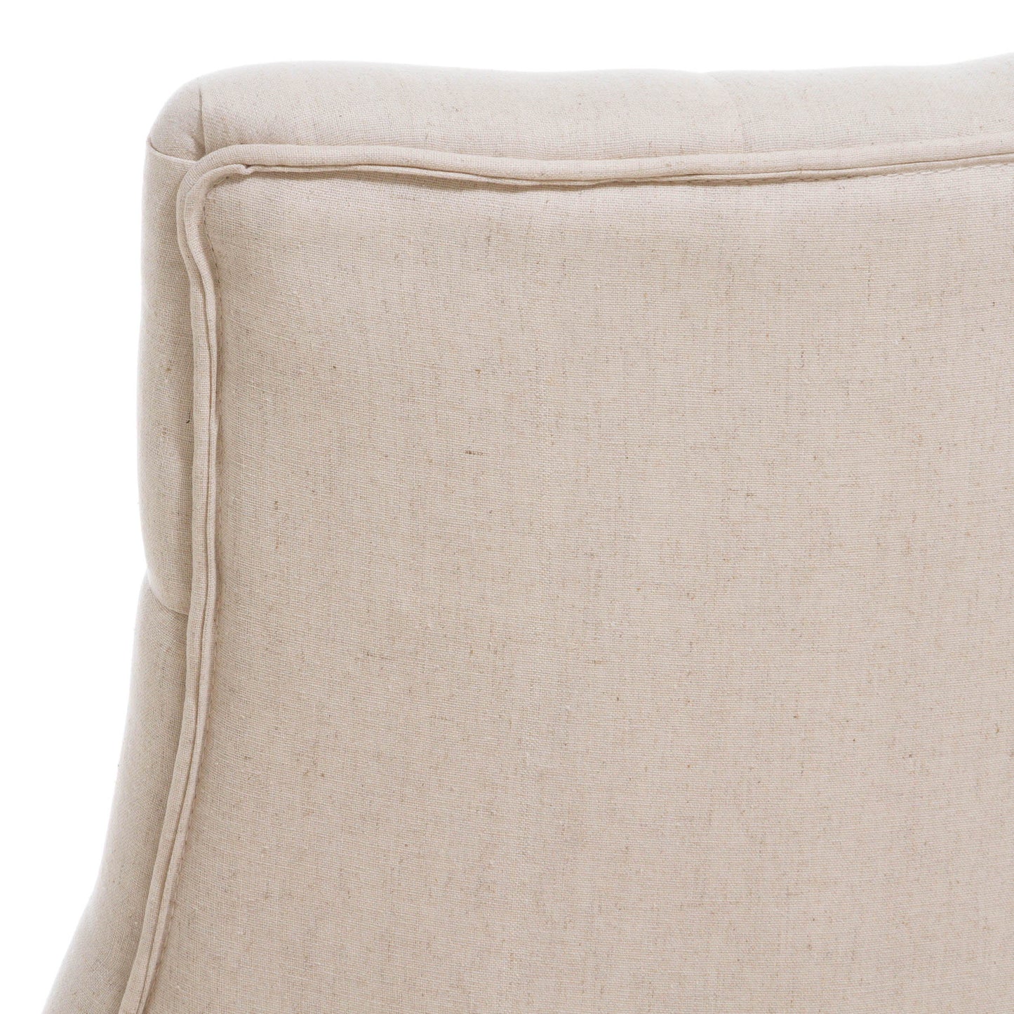 Cheney - Contemporary Dining Chair (Set of 2) Tufted Fabric Upholstery - Beige