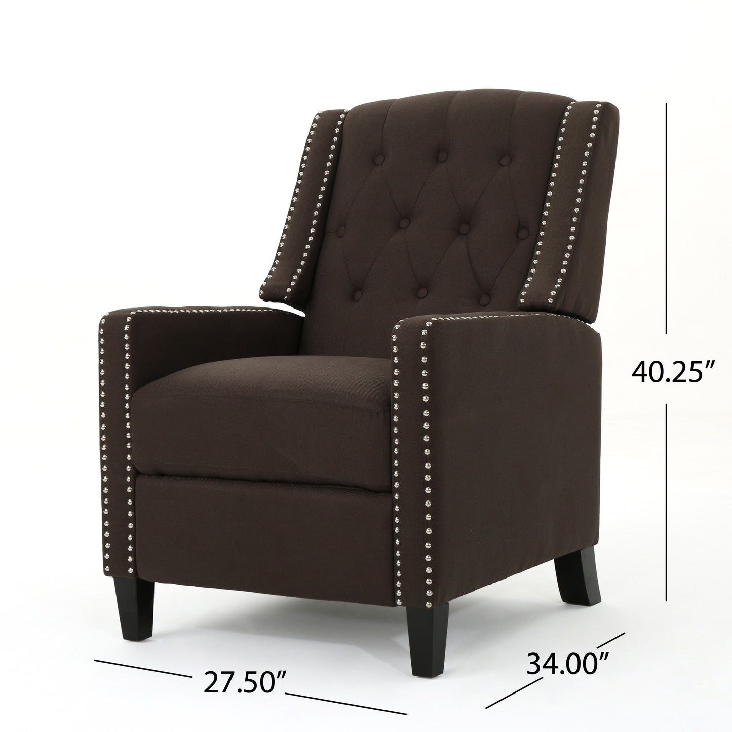 Classic Push Back Chair - Coffee