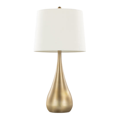 Pebble - Contemporary Table Lamp (Set of 2) - Gold / White