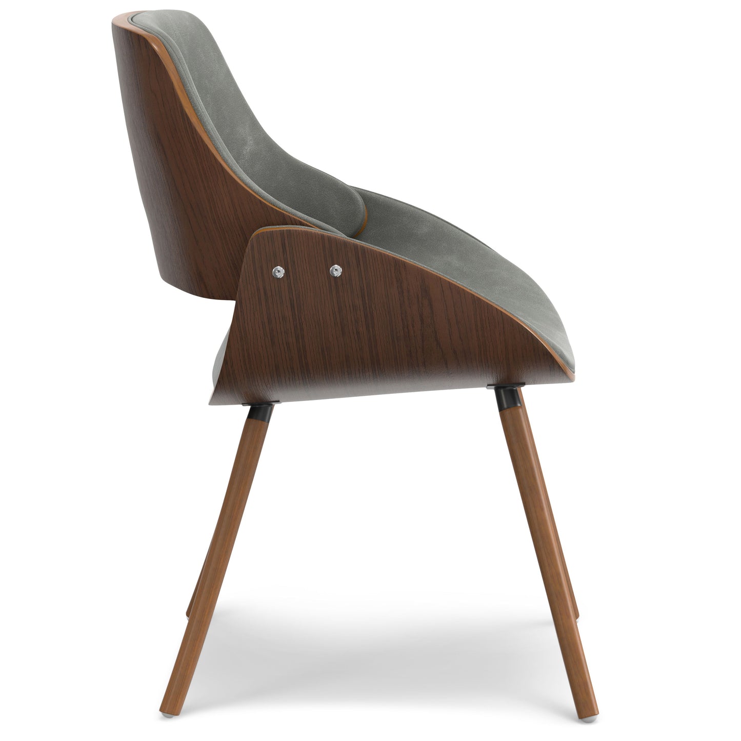 Malden - Bentwood Dining Chair With Wood Back - Distressed Gray