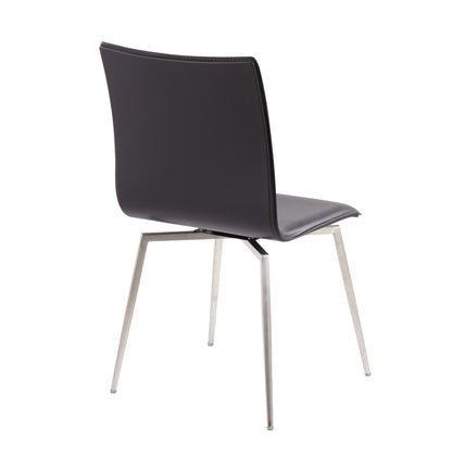 Mason - Contemporary Upholstered Chair (Set of 2) - Black