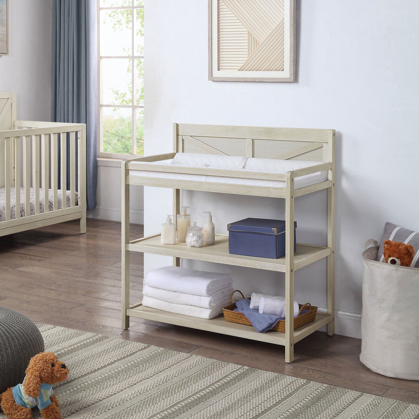 Barnside - Changing Table Washed - Gray