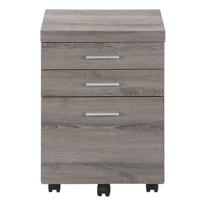 File Cabinet, Rolling Mobile, Storage Drawers, Printer Stand, Office, Contemporary And Modern - Taupe