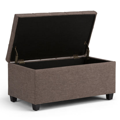 Sienna - Storage Ottoman Bench - Fawn Brown