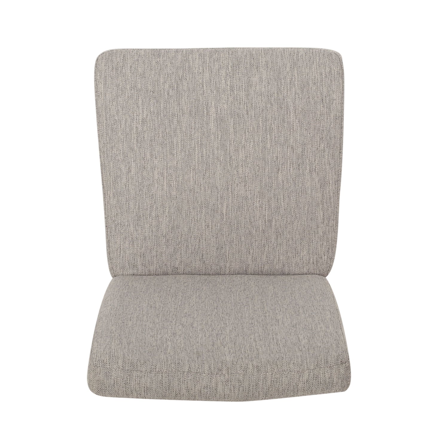 Contemporary Dining Chair With Upholstered Seating - Light Gray
