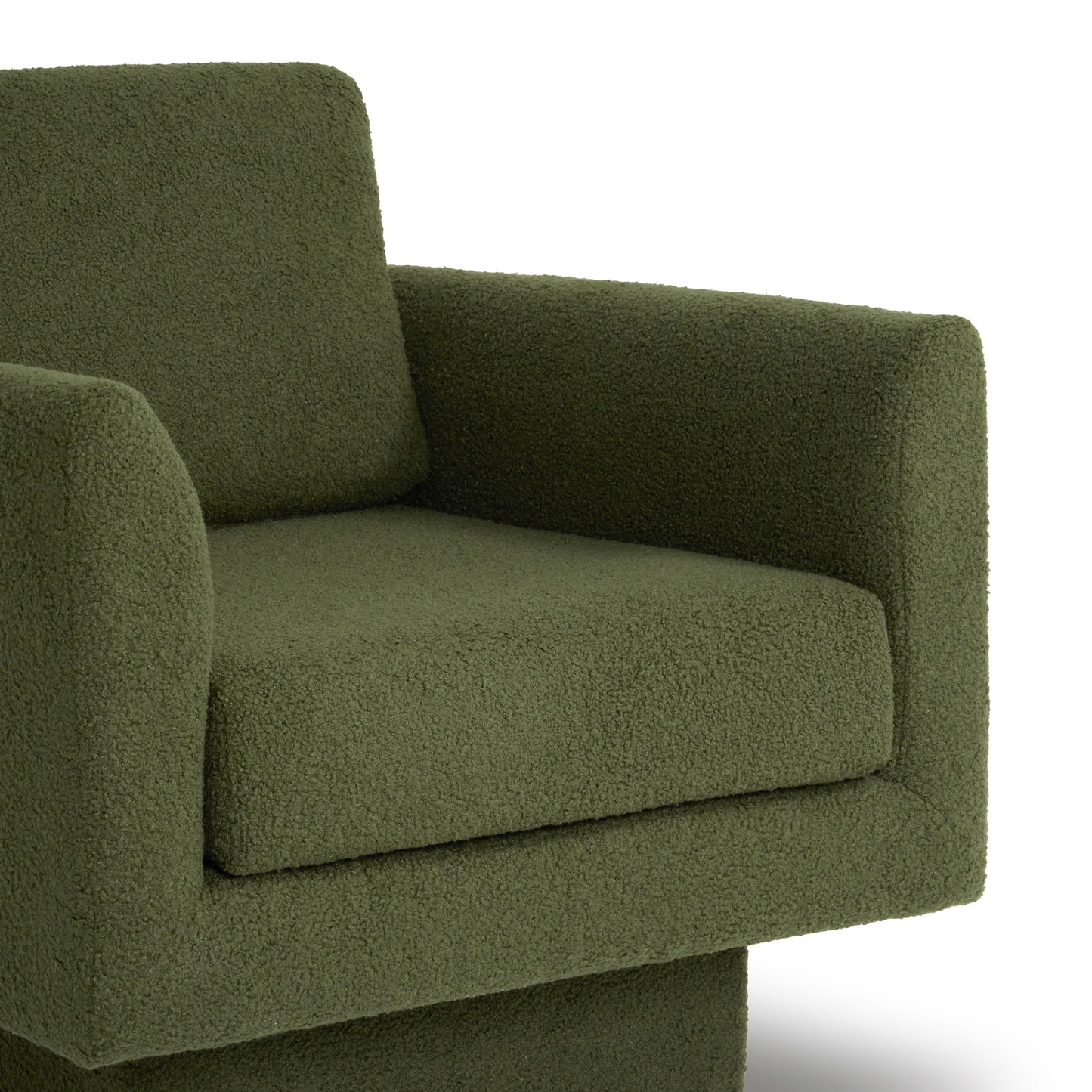 360ÔøΩÔøΩÔøΩÔøΩÔøΩÔøΩÔøΩÔøΩÔøΩÔøΩÔøΩÔøΩÔøΩÔøΩÔøΩ Modern Swivel Accent Chair Round Armchair, Thick Padded Single Lounge Sofa Upholstered Comfy - Green