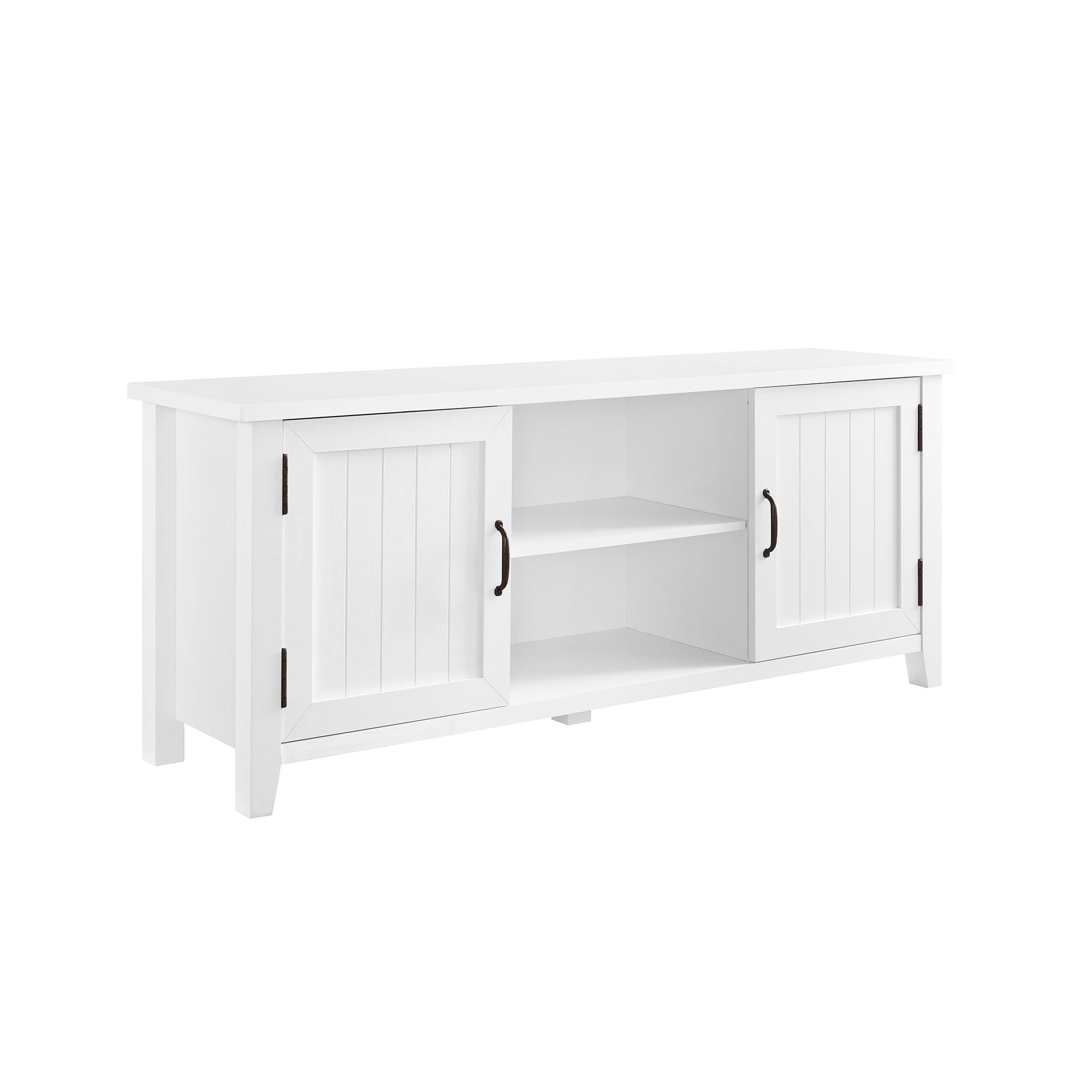 Classic Grooved Door TV Stand For Tvs Up To 65