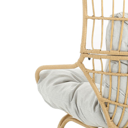 Palos - Outdoor Wicker Loveseat - Light Brown