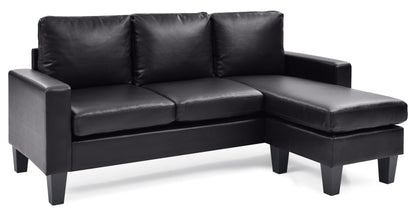 Jenna - Sofa Chaise - Black