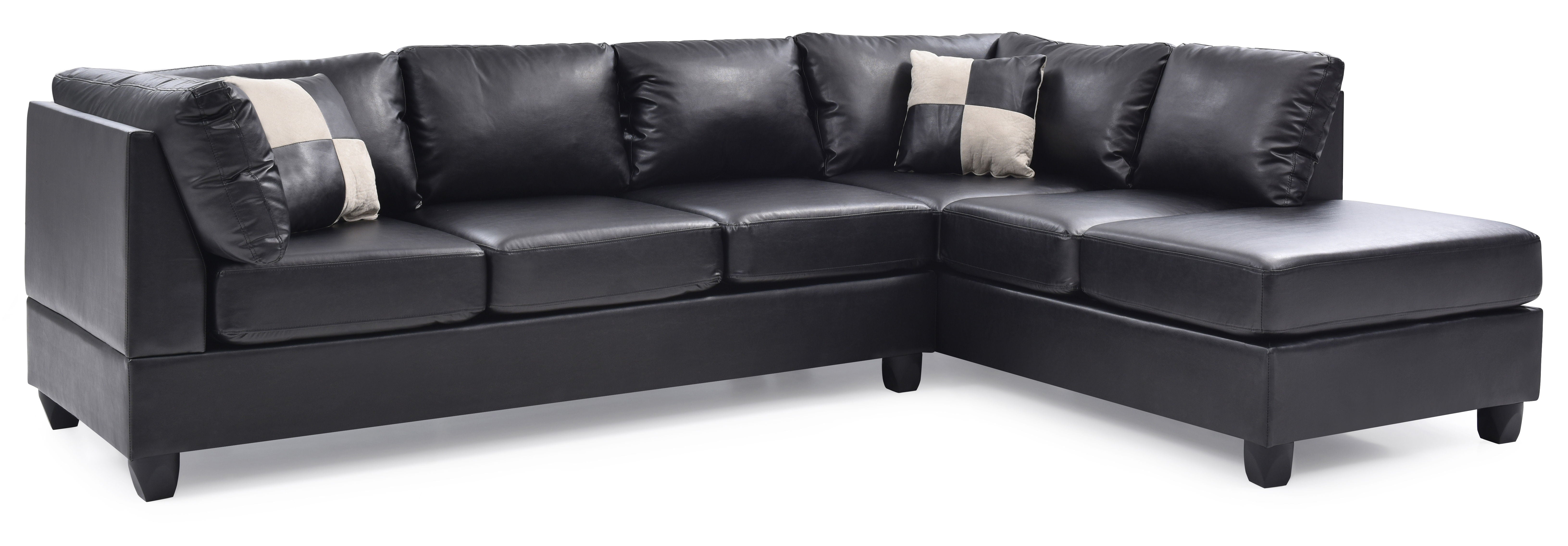 Malone - Sectional - Black