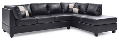 Malone - Sectional - Black