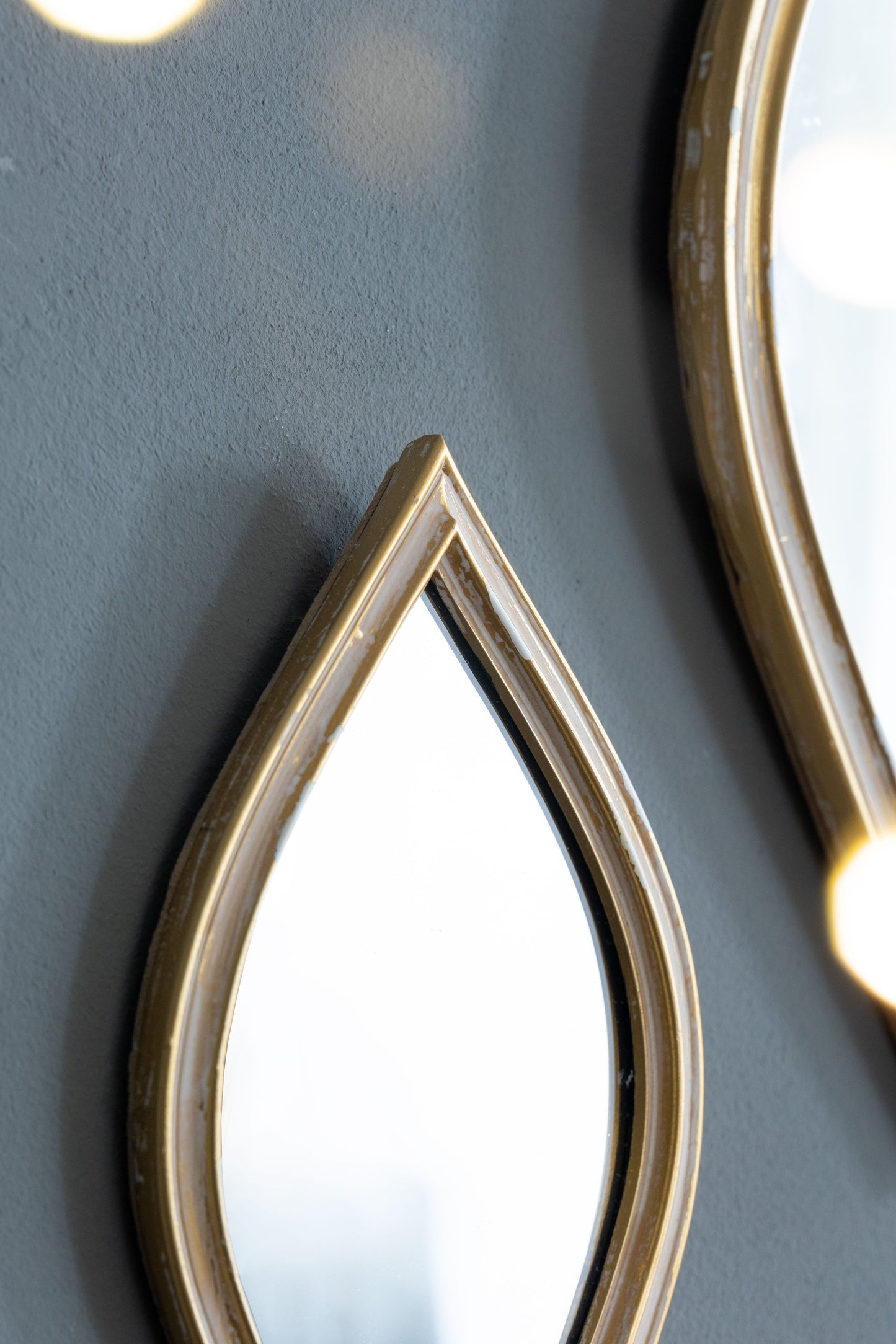 Small Decorative Mirror For Wall Decor - Antique Gold