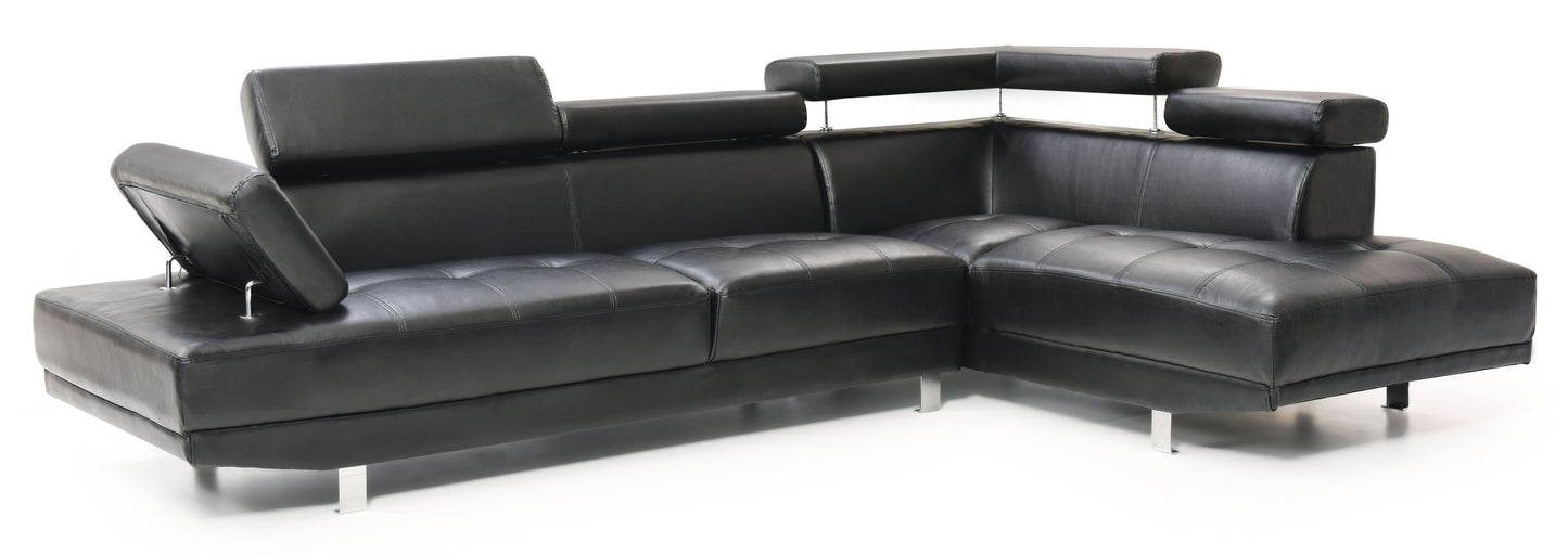 Riveredge - Sectional - Black