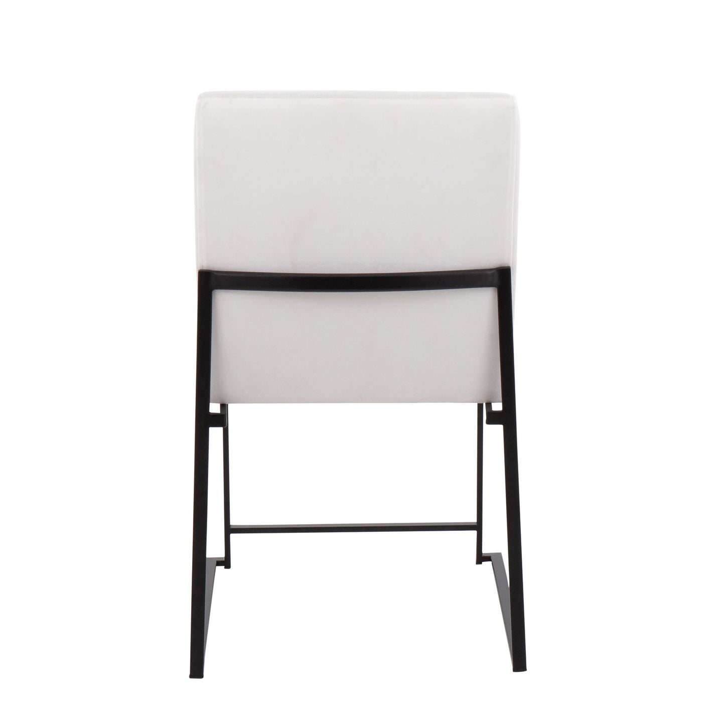 Fuji - Contemporary High Back Dining Chair (Set of 2) - Black / White