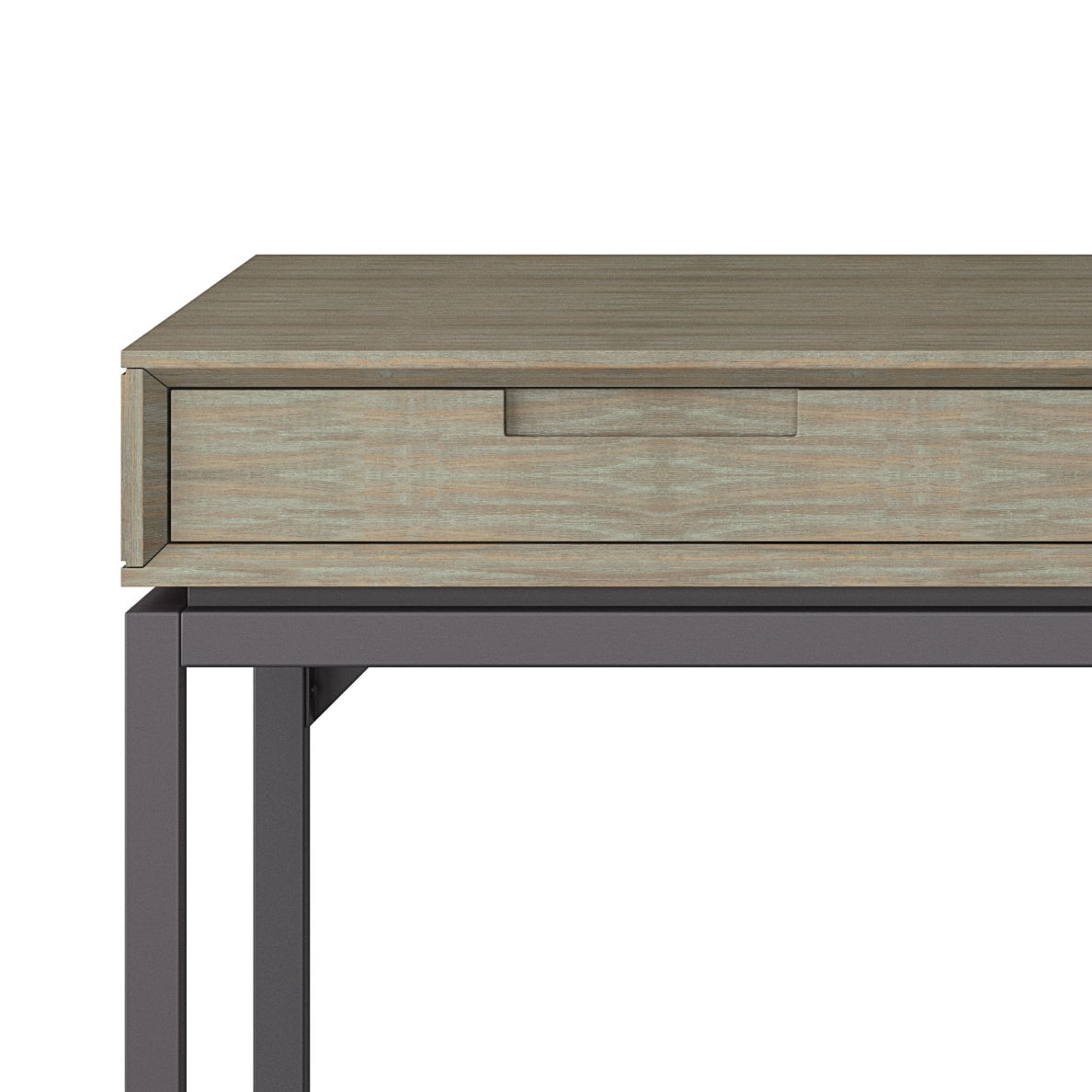 Banting - Mid Century Wide Desk - Distressed Gray