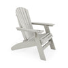 Adirondack Chair Sturdy HDPE Poly Lumber For Poolside, Patio, And Garden Relaxation - Dark Gray