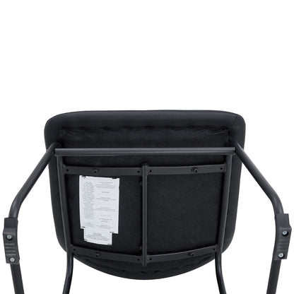 (Set of 4) Classic Chairs, A Stylish Seat Suitable For Modern Minimalist And Industrial Style Environments - Black