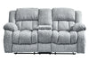 Stonic - Console Reclining Loveseat - Gray