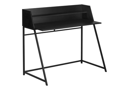 Computer Desk For Home Office, Laptop, Storage Shelves, Modern - Black