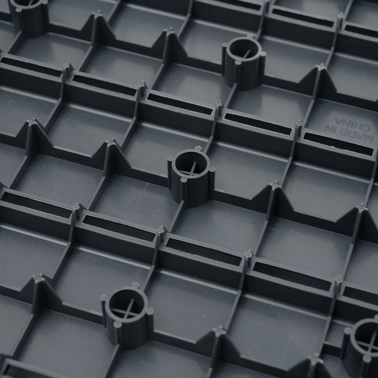 Durable Plastic Interlocking Deck Tiles, 44 Pack, Waterproof Outdoor And Indoor Use, 12" X 12" - Dark Gray