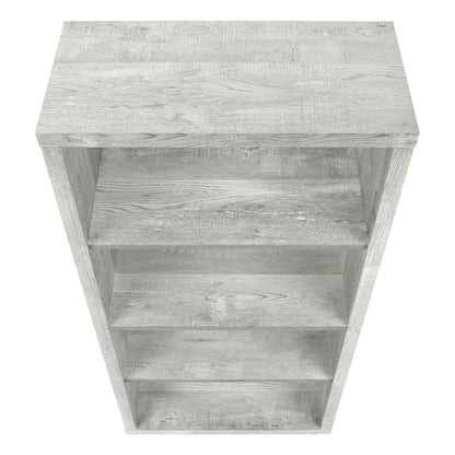 Bookshelf, Bookcase, Etagere, 5 Tier, For Office, Contemporary & Modern - Gray