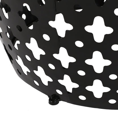Metal End Table Large - Black