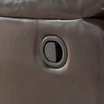 Glider Recliner With Swivel, Manual Reclining Chair - Brown