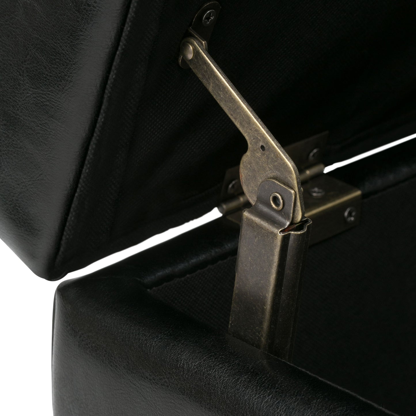 Oregon - Storage Ottoman Bench With Tray - Midnight Black