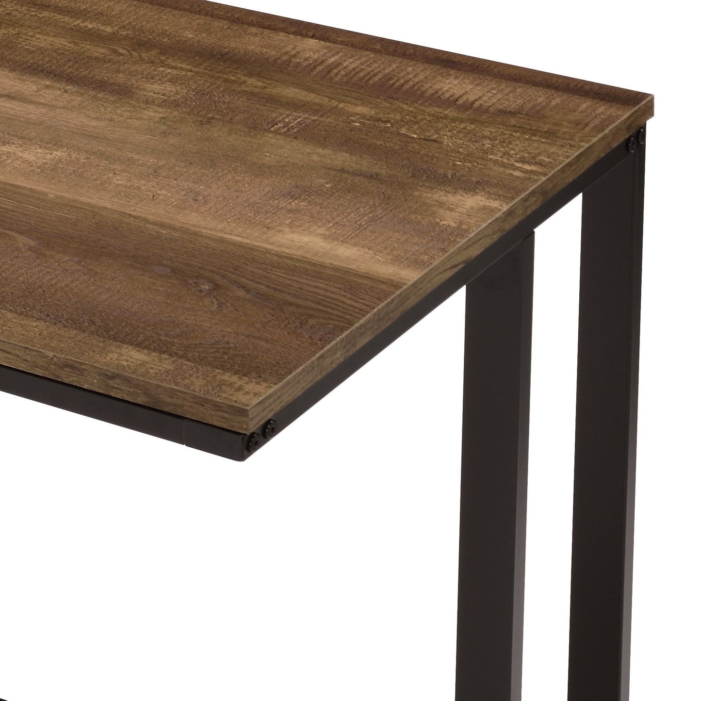 Tyrese - Writing Desk With USB - Walnut / Black