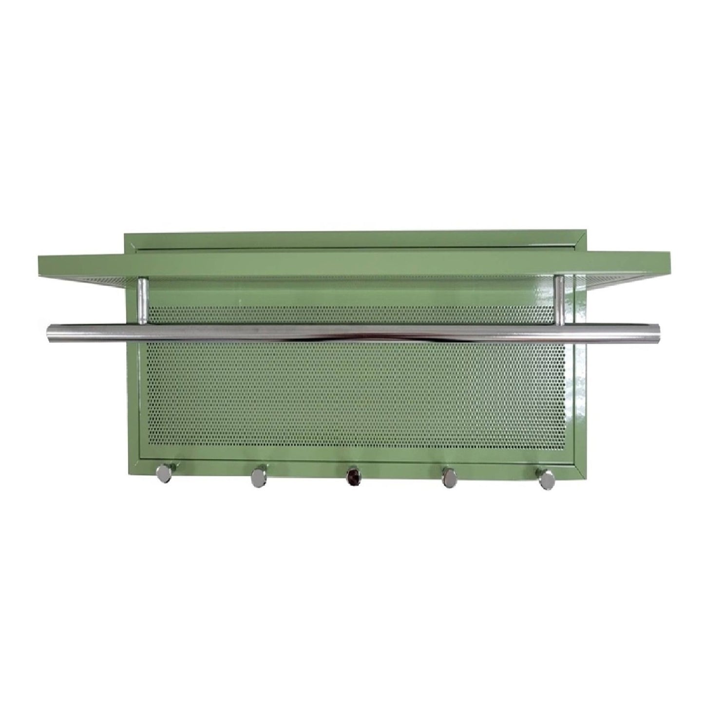 Esyspot - Metal Powder Coating Hook Wall Mounted With Shelf - Green
