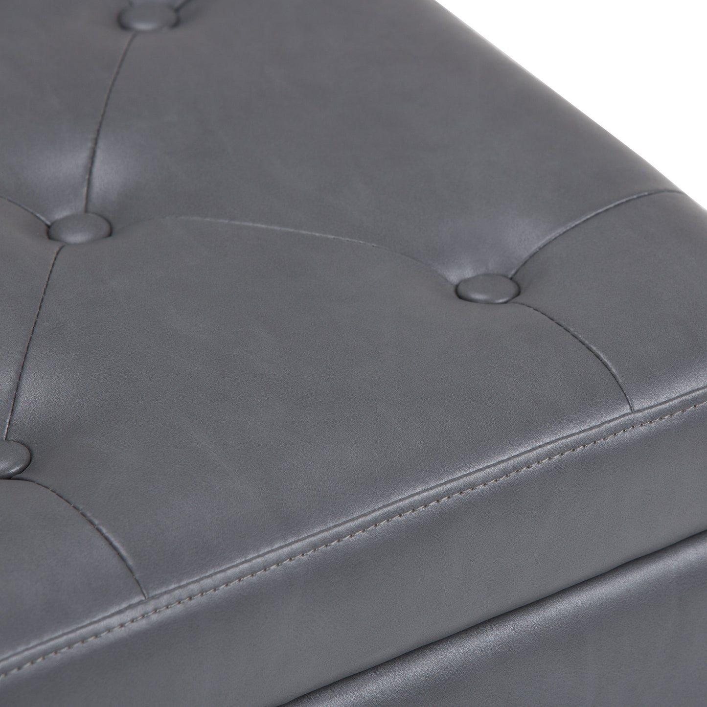 Hamilton - Storage Ottoman - Stone Gray