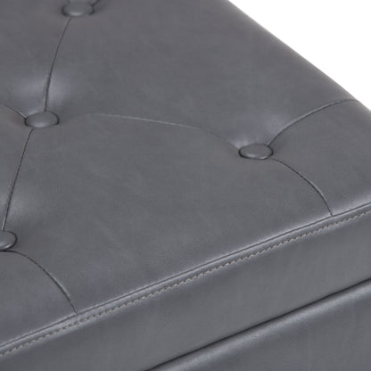 Hamilton - Storage Ottoman - Stone Gray