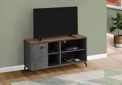 TV Stand, Console, Media Entertainment Center, Storage Cabinet, Convenient Design - Gray