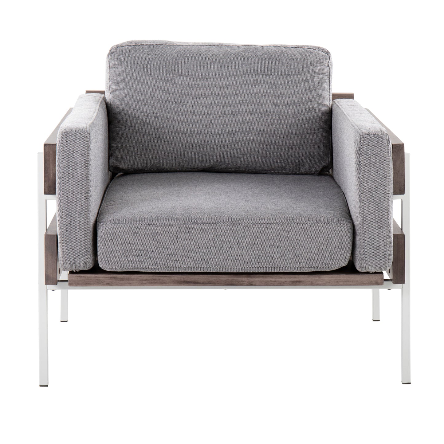 Kari - Farmhouse Chair - White / Gray / Light Gray