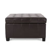 Isabella - Contemporary Ottoman With Storage - Brown