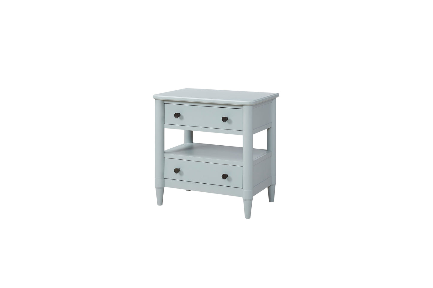 Open Nightstand With 2 Drawers - Light Blue