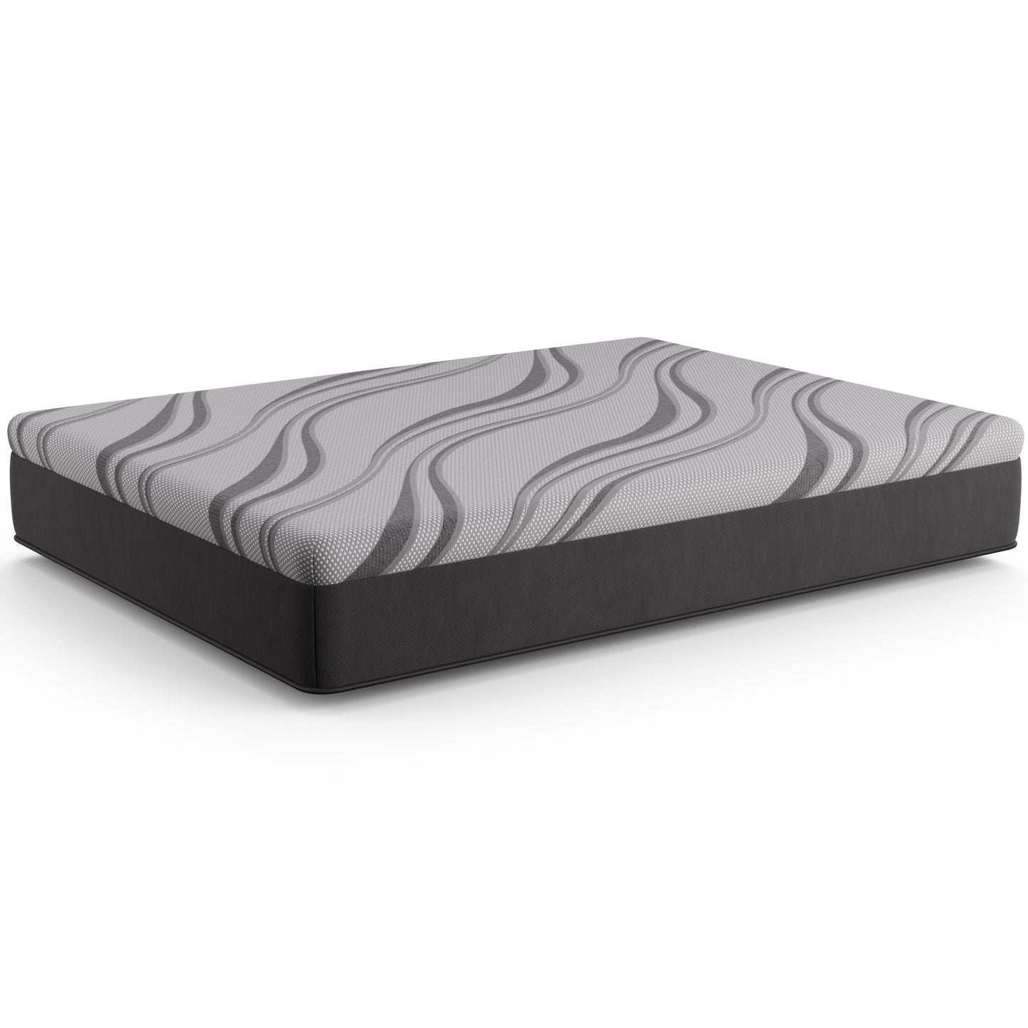 Bib Nl - 12" Cal ifornia King Pro Gel Hybrid Medium - Dark Gray
