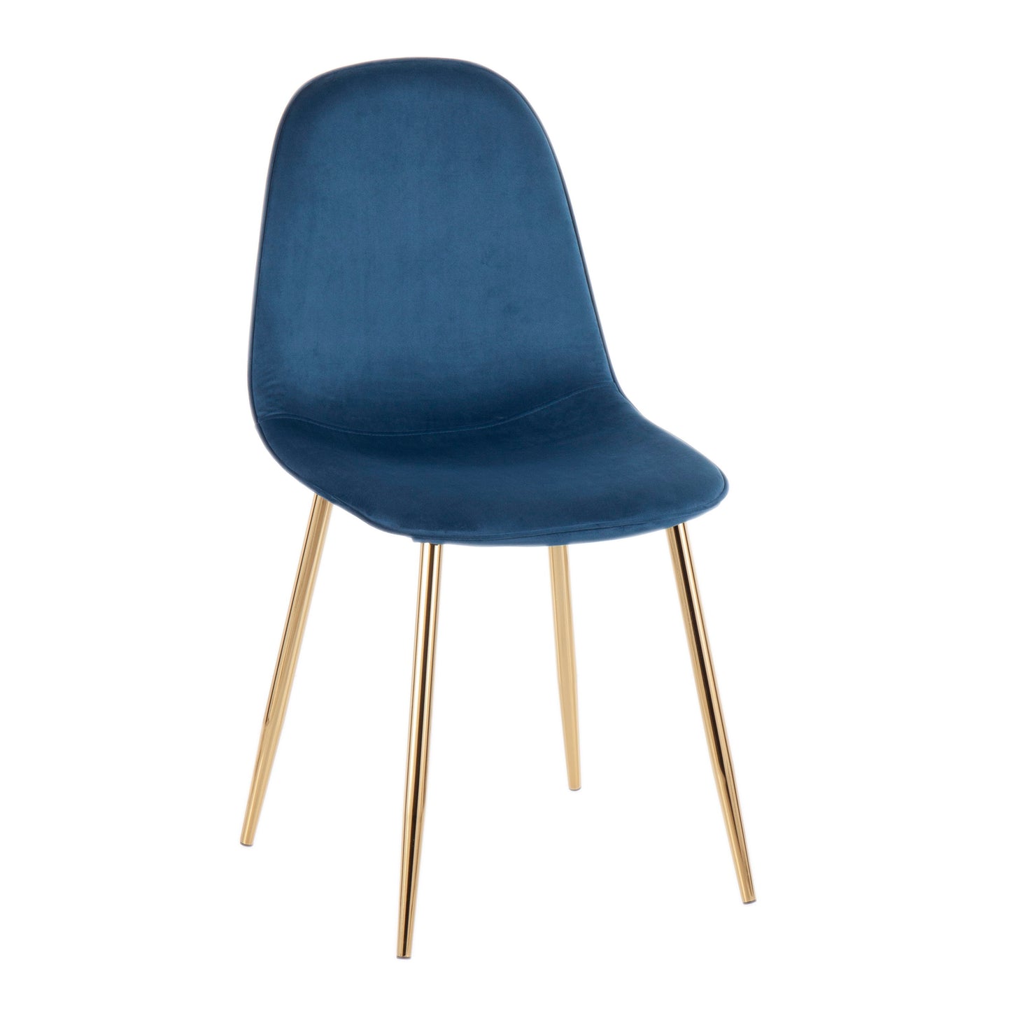 Pebble - Contemporary, Chair (Set of 2) - Gold / Blue