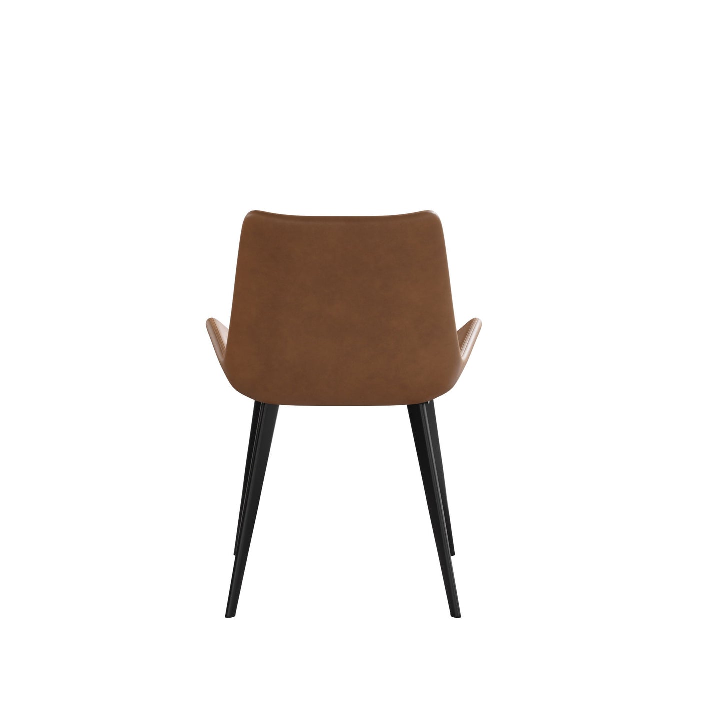 Modern Dining Chair Living Room Metal Leg Dining Chair (Set of 2) - Brown