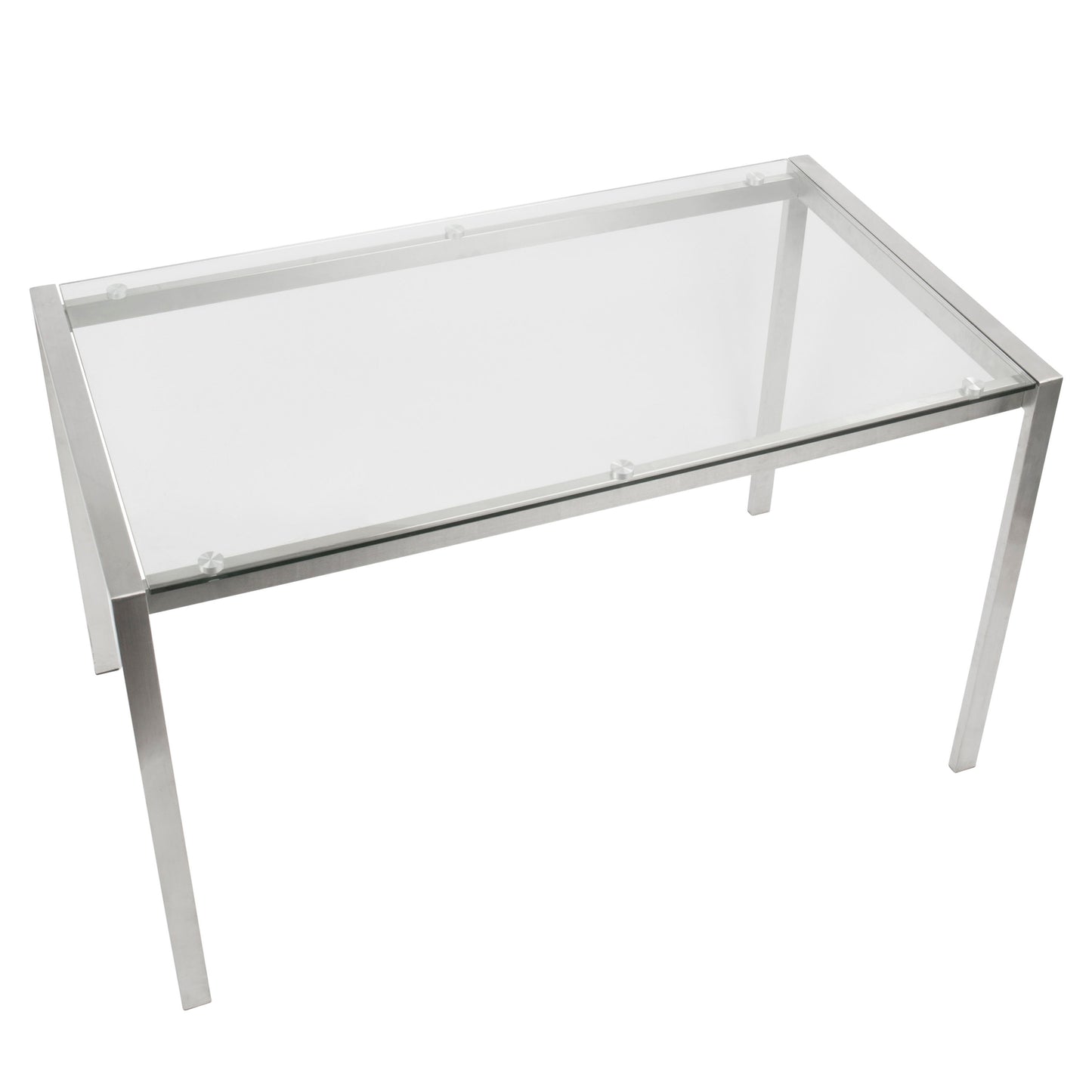 Fuji - Contemporary Dining Table I Glass Top - Clear