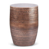 Johnsen - Large Metal Accent Table - Antique Copper