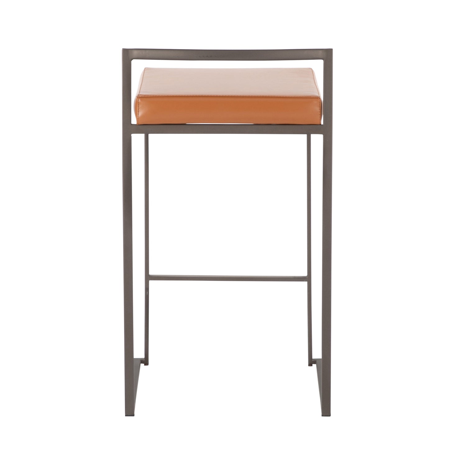 Fuji - Industrial Stackable Counter Stool (Set of 2) - Camel