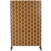 Outdoor & Indoor Freestanding Decorative Privacy Screen For Deck Balcony Patio, Metal Privacy Screen - Brown