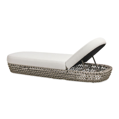 Willow - Sunbrella Upholstered Patio Lounger - Wheat Beige