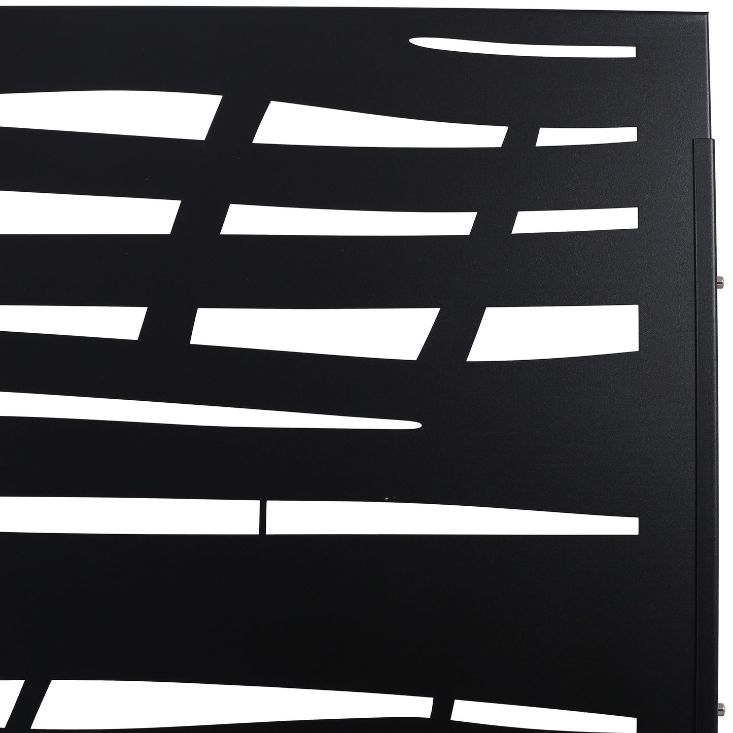 Outdoor & Indoor Privacy Screen Metal Privacy Screen, Steel Decorative Panels - Black